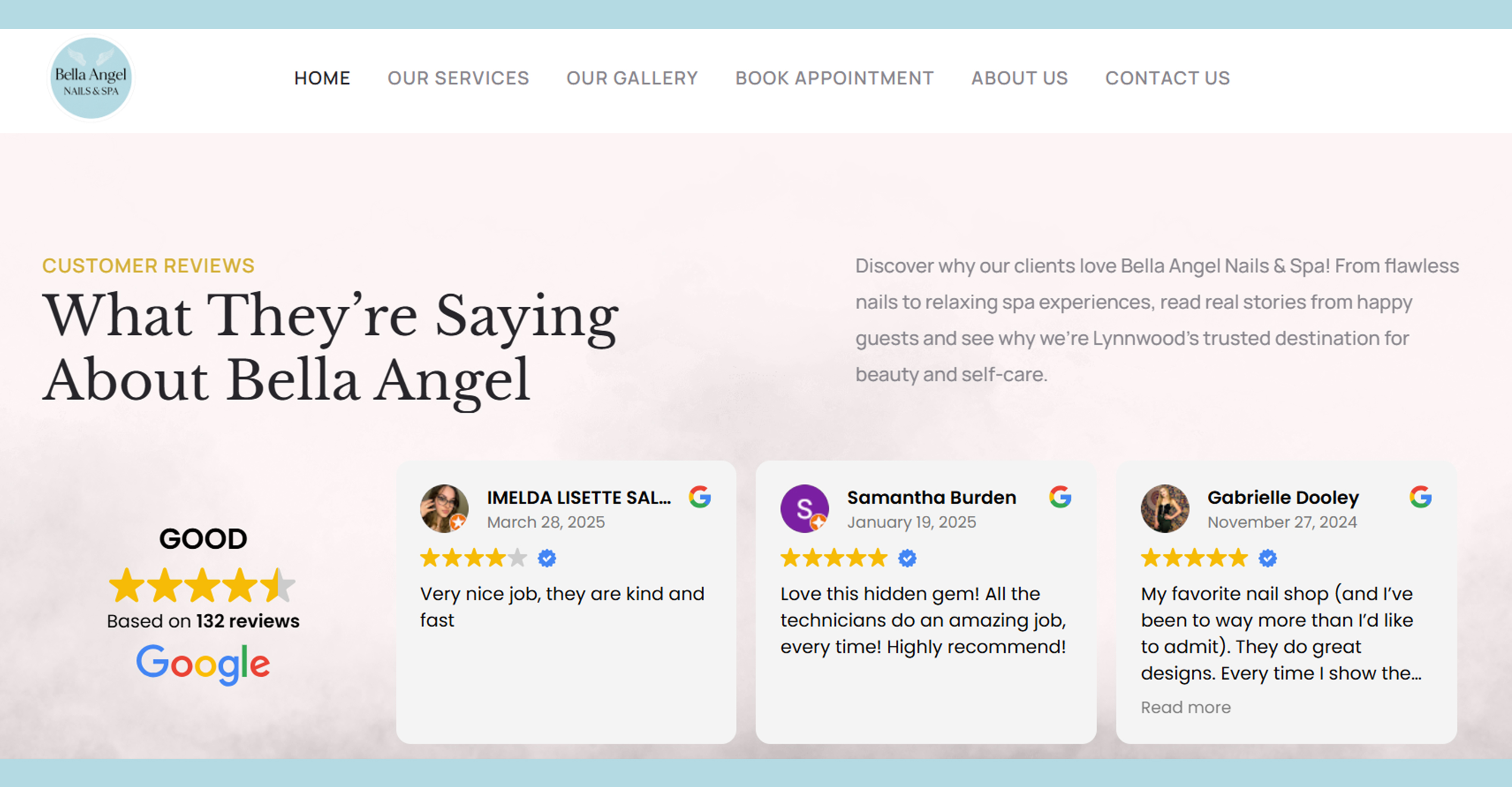 Bella Angel Nails & Spa screenshot